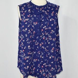 Blue Floral sleeveless